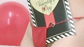 Valentine's Day Breath Play Big Tits