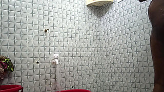 Hot Desi Beauty Showering Alone in Bathroom