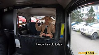 Faux cab - fertile uk college girl gets a risky creampie so deep in her pussy