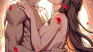 Hentai digital style tow young Romantic love clips