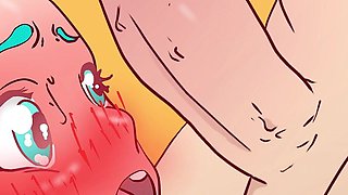 Bulma Urinated in the Toilet and Fell - She Woke up with a Dick Right Under Her Nose! Dragon Ball Hentai Cartoon Parody!