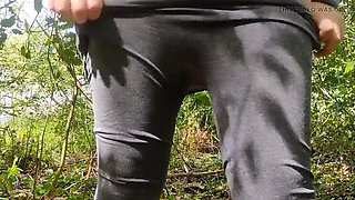 Hot British MILF Peeing in Forest - Close-Up Kitty Play & Fingering Fun