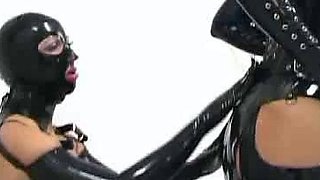 StrapOn Lesbian with big boobs fucks her blonde sexy GF