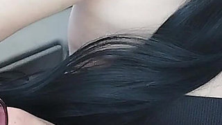 Traveling Stepmom, Just Fans in Slow Motion, in the Car