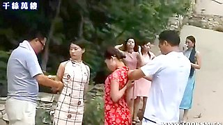 Outdoor Bondage Photoshoot Of Chinese Girls - P1