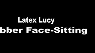 Busty Latex Lucy Facesitting her gasping for air sub slave