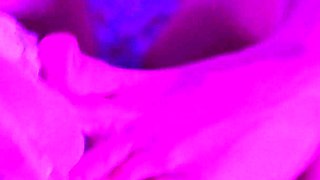 Step Sister Footjob in Sheer Floral Socks