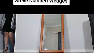 Showing off My Steve Madden Wedges