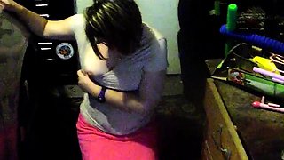 Dirty MILF Sucks Dick in the Garage