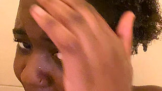 Instagram live her in shower NUDE