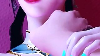 3D Big Boobs Stepsister Naked Her Perfect Body Cheating with Young Big Cock