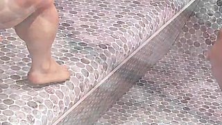 Blonde Stepmom Shows Her Body to Her Stepson
