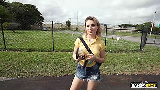 Bangbros - evie christian gets an suggest she cannot turn down and boards the screw bus for an anal bang