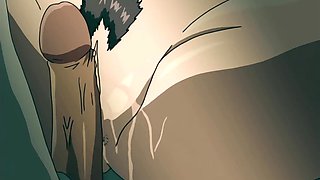 Hentai: Double-toying & Hot Games With Her Stepson Make Lusty Busty MILF Finally Try a Wild Gangbang