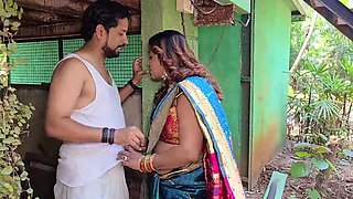 Desi Bhabhi Fucked Hardcore by Two Indian Boys - Deep Throat & Rough Sex