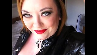 Smoking In A PVC Top - Lipstick Fetish Domme
