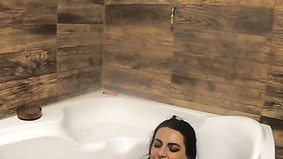 Kinky MILF Games with Mega Orgasm in Bathtub at Home While Smoking 156-