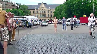 Anja nude in public 2 HD