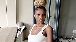 Big natural boobs African teen dicked