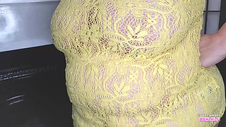 Big Tits and Hairy Bush - Mature Amateur BBW Milf Slut StepMom StepAunt Bedroom Homemade Real Housewife