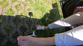 Birkenstock in Car