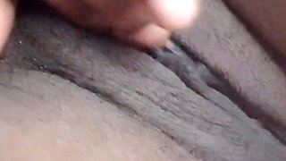 Rubbing My Shaved Black Pussy Cumming Hard Dirty Talk