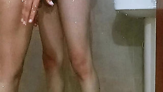 Hot Desi Indian Couple in Bathroom Indian Desi Housewife Bathing Sex Pussy