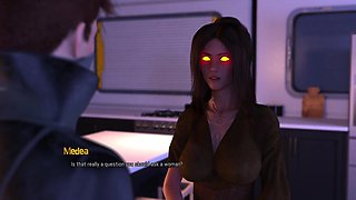 Projekt Passion Busty Cyberpunk Witch with Big Ass Gets Ass Fucked and Titty Fucked by Large Cock with Cumshot