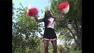 Ebony Cheerleaders Suck Dick Fast - Young Black Teens in Uniform Blowjob