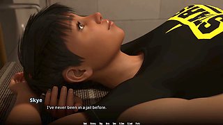 Misskitty2k takes part in a wild anime threesome with brassieres involved