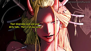 Black Maria from One Piece decided to check your anal hole (Femdom JOI)