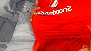 Maisie Lewis Fucks Herself in Utd Shirt.mp4