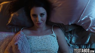 Slutty young babe desperate for stepdads male pole