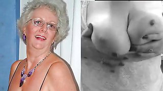 Huge Granny Tits Jerk off Challenge to the Beat 4