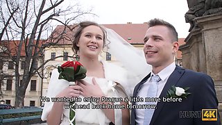 HUNT4K. Attractive Czech bride spends first night with rich stranger