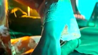 Step Aunt Gives a Secret Handjob During Show and Tell