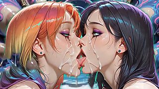 Hot 3D Cartoon Fantasy: Corruption Path Part 1 Teaser - Cum Swallowing & Creampie Compilation