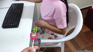 Candy licking: Blowjob, Babe  Big Dick Porn