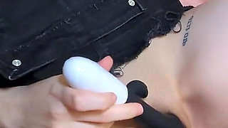 It's Her First Double Penetration. Gave My Stepsis a Vibrator and Anal Beads for Her Eighteenth