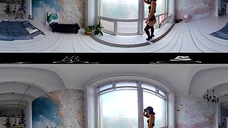 High Times In A Highrise 360º - Gorgeous Woman Striptease