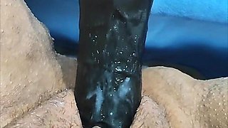 BBW Sexy Wet Hairy Pussy Gets Fucked by Sex Machine and Sucks Clit. Super Wet Orgasm!