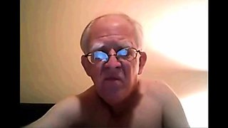 Silver Daddy Strokes His Small Cock