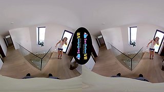 Two Beauties - Teen Threesome Pov - Sexbabesvr - Sexlikereal