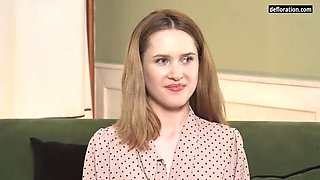 Blonde Teen Gerda Ortis Loses Virginity - First Time Sex & Hymen Break