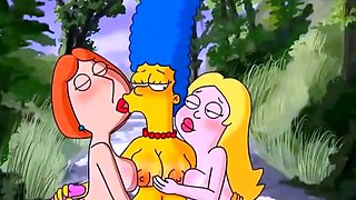 Simpsons and Griffins swingers orgy