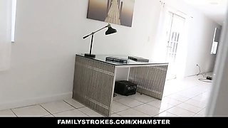 Familystrokes - bothersome step-sis blackmailed by brother