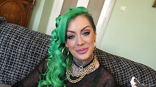 Trashy looking tattooed hooker Phoenix Madina is fucked in her crazy anal hole