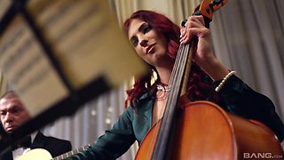 Slim Brunette Orchestra Slut Pounded After The Concert