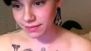 Hot brunette seducing and teasing on cam for fun