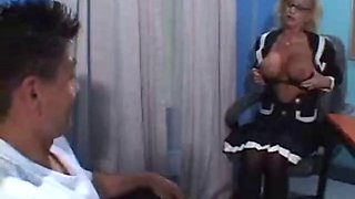 Vicki Vogue - Big Boob Teacher: Blowjob, Milf  Blonde Porn